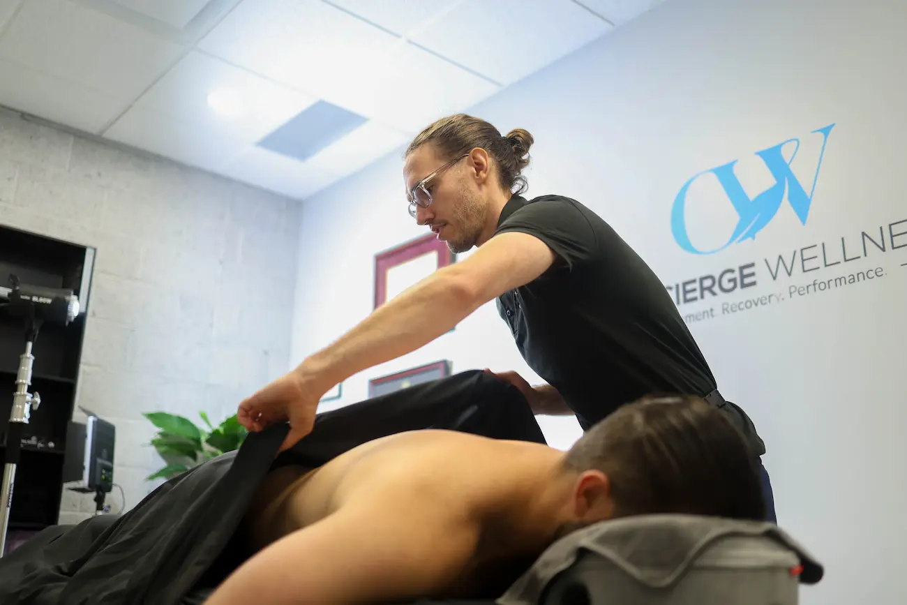 Dr. Wade providing guidance and treatment